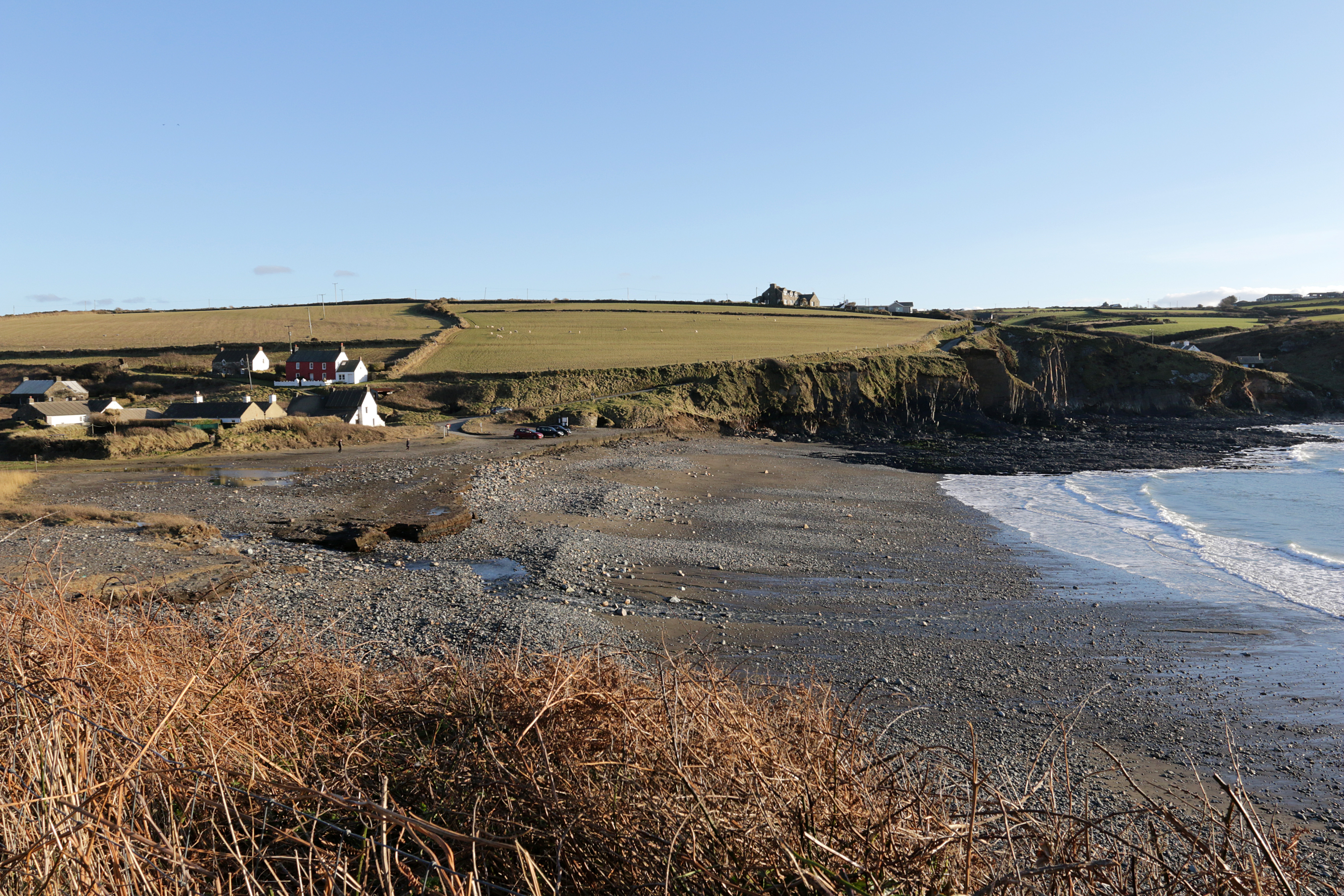 View across Abereiddi bay