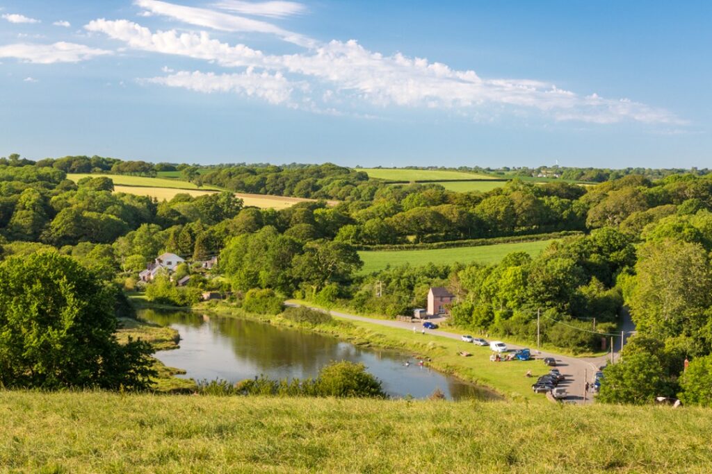 An image of Cresswell Quay on a fine summer's day.